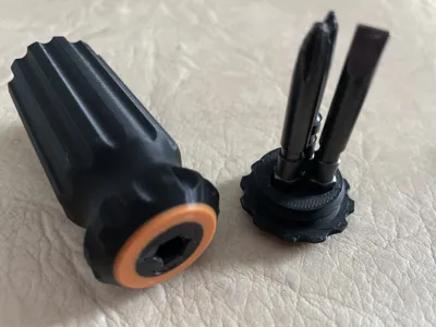 Compact Bit Driver (pocket size screwdriver) - Free 3D Print Model ...