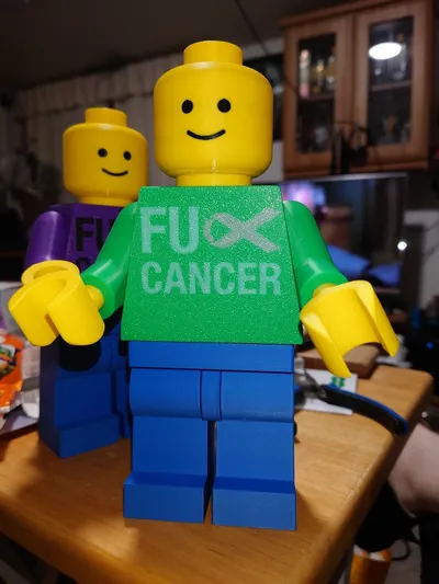 FU Cancer Brick Man by primewelder - MakerWorld