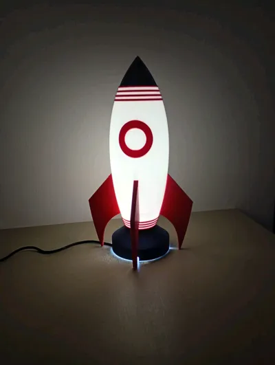 Rocket Lamp LED Kit 001 - Free 3D Print Model - MakerWorld