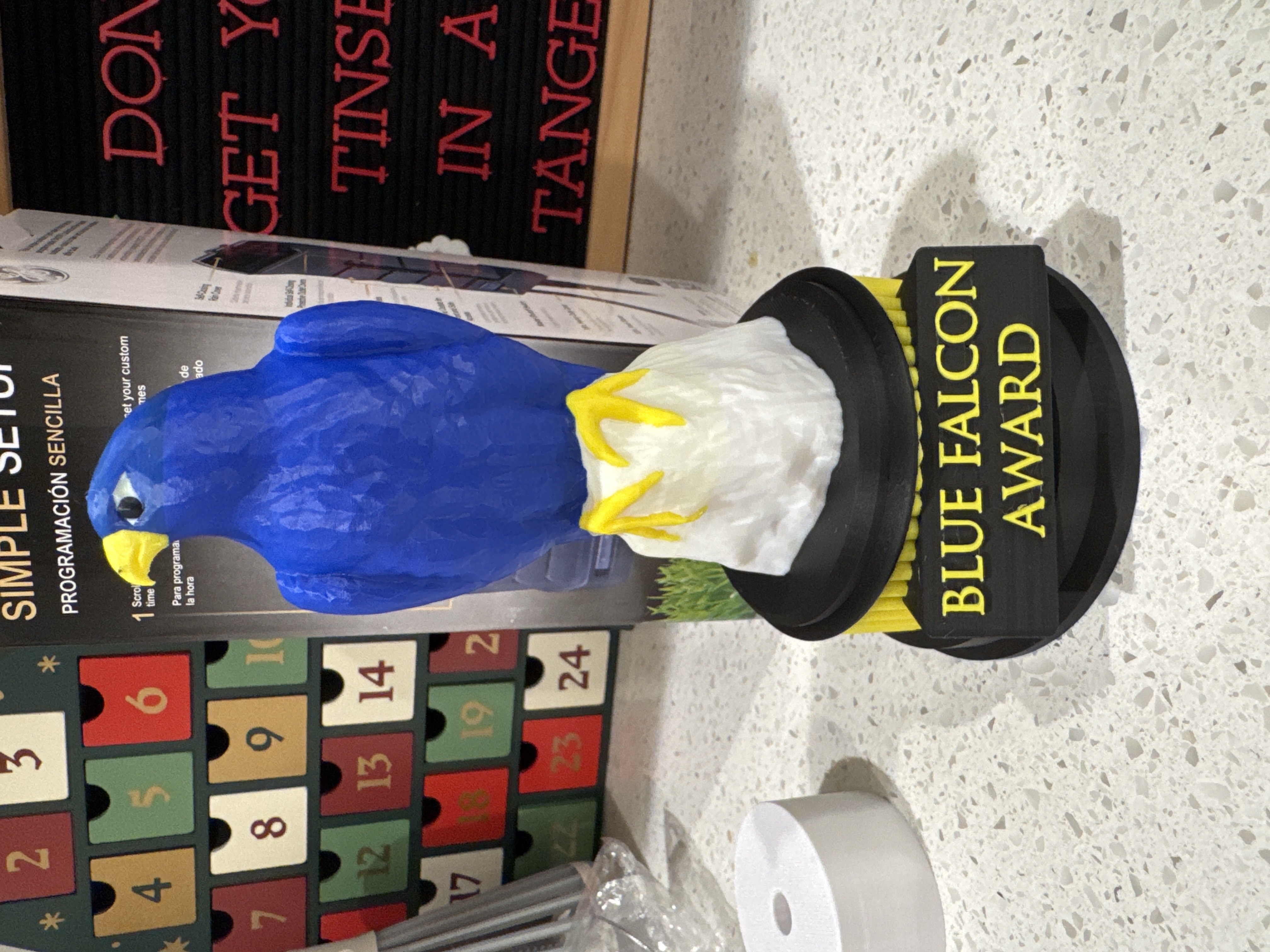 Blue Falcon Ribbon Blue Falcon Award Stl