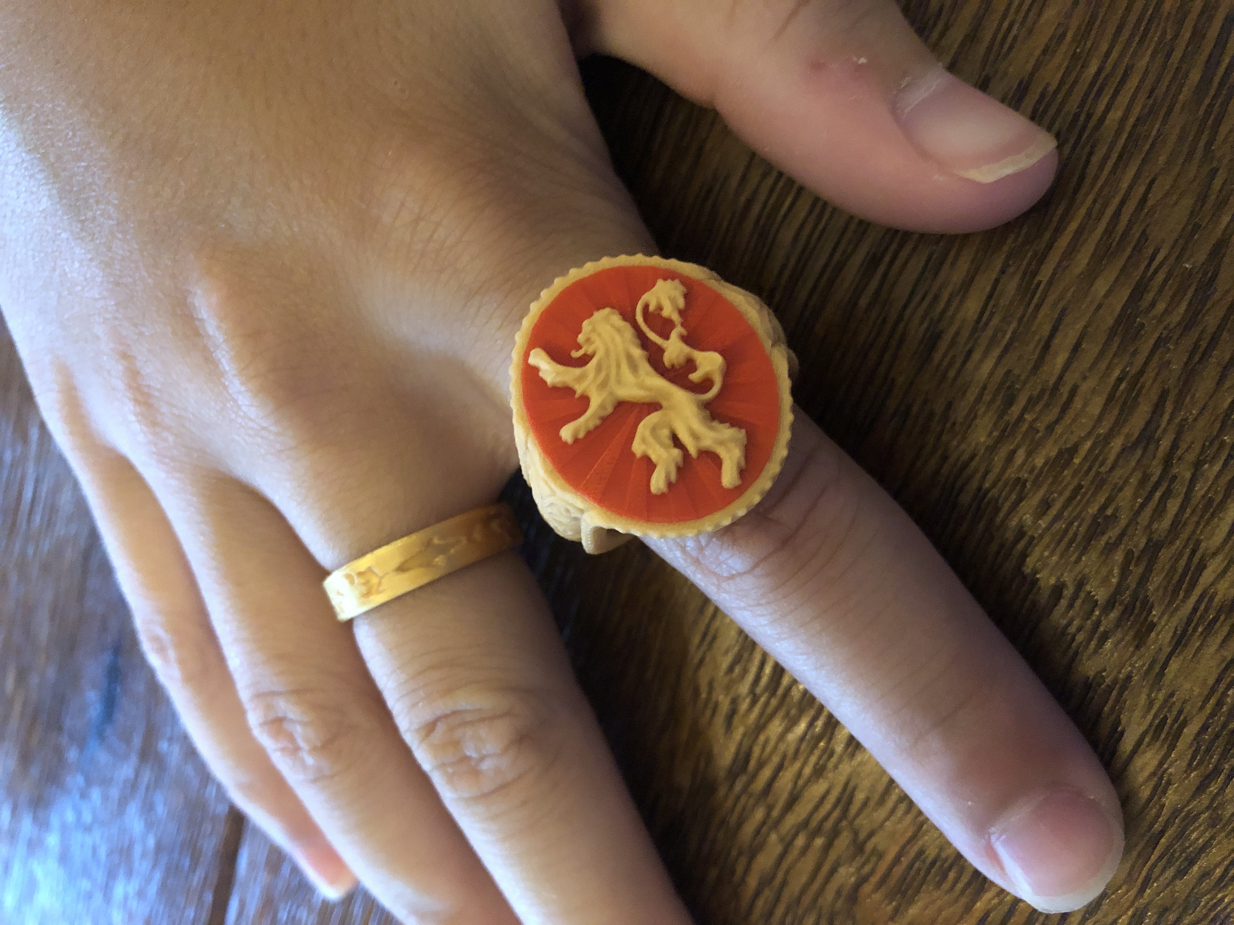Anillo de sello Lannister - Juego de Tronos - Modelo de impresión