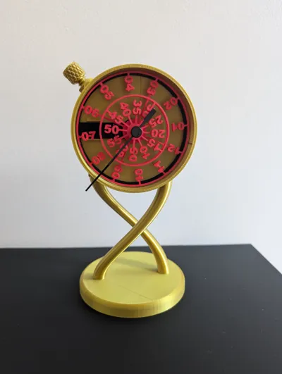 clock - rotating number dial - kit 011 - Free 3D Print Model - MakerWorld