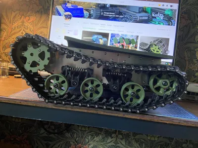 Tank track link and drive sprocket by bowser MakerWorld: Download Free ...