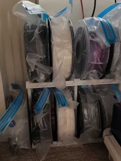 [100% Printable]2 Story Filament Rack W/ Risers Remixed by CrownWalker ...