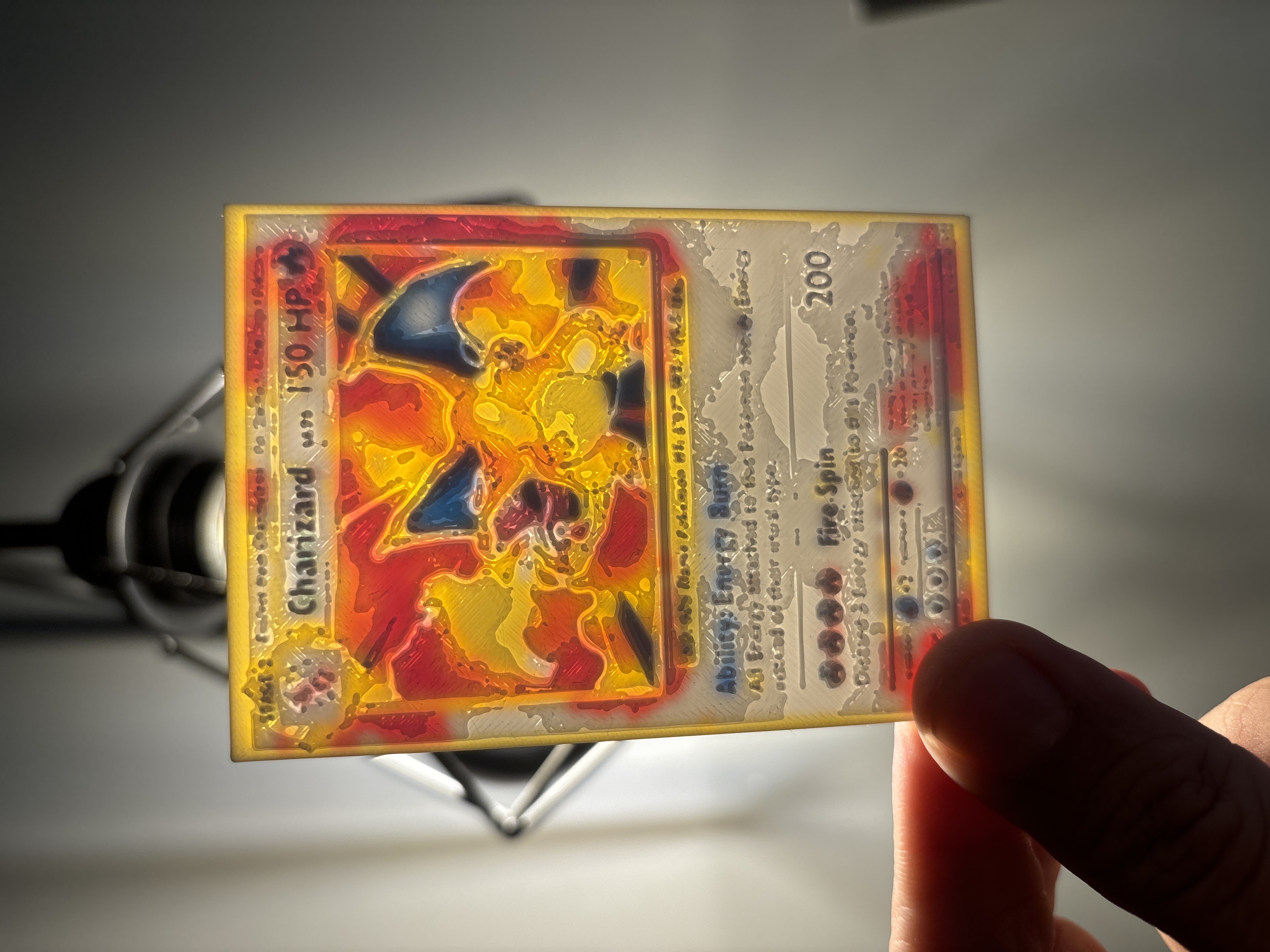 Charizard Pokemon CMYK Color Litho Card - Free 3D Print Model - MakerWorld