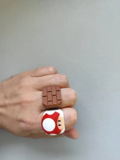 Mario Rings - Free 3D Print Model - MakerWorld