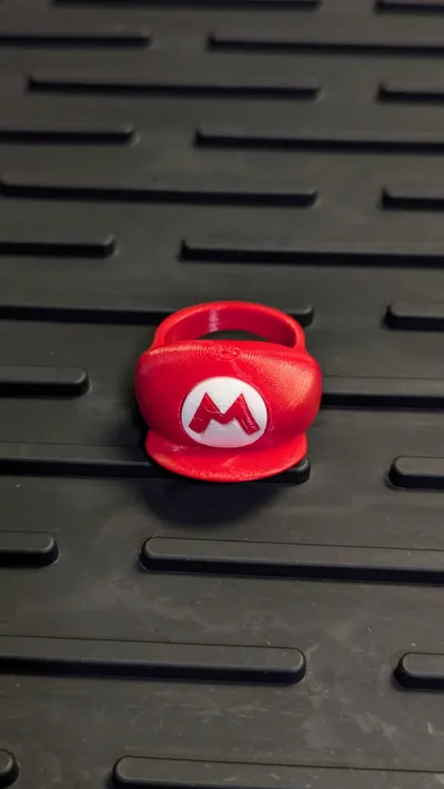 Mario Hat Rings by bigovereasy MakerWorld: Download Free 3D Models