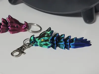 Bone Dragon Keychain by Drak - MakerWorld