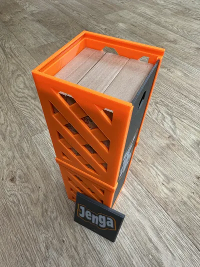 Jenga setup & storage box - Free 3D Print Model - MakerWorld