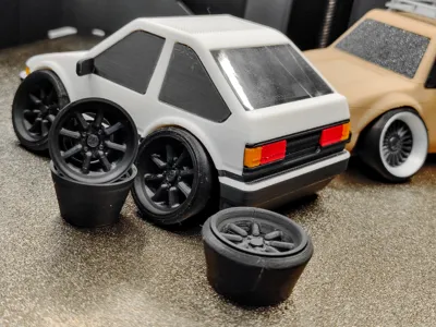 Tooned TOYOTA AE86 - Model kit by soarpix MakerWorld: Download Free 3D ...