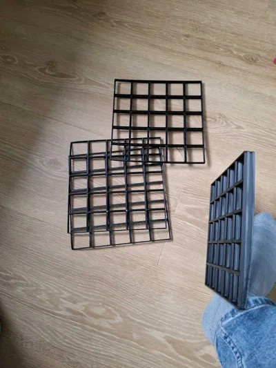 Gridfinity 5x5 Superlight Base Stacked 8 Levels - Free 3D Print Model ...