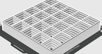 Gridfinity 5x5 Superlight Base Stacked 8 Levels - Free 3D Print Model ...