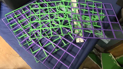 Gridfinity 5x5 Superlight Base Stacked 8 Levels - Free 3D Print Model ...
