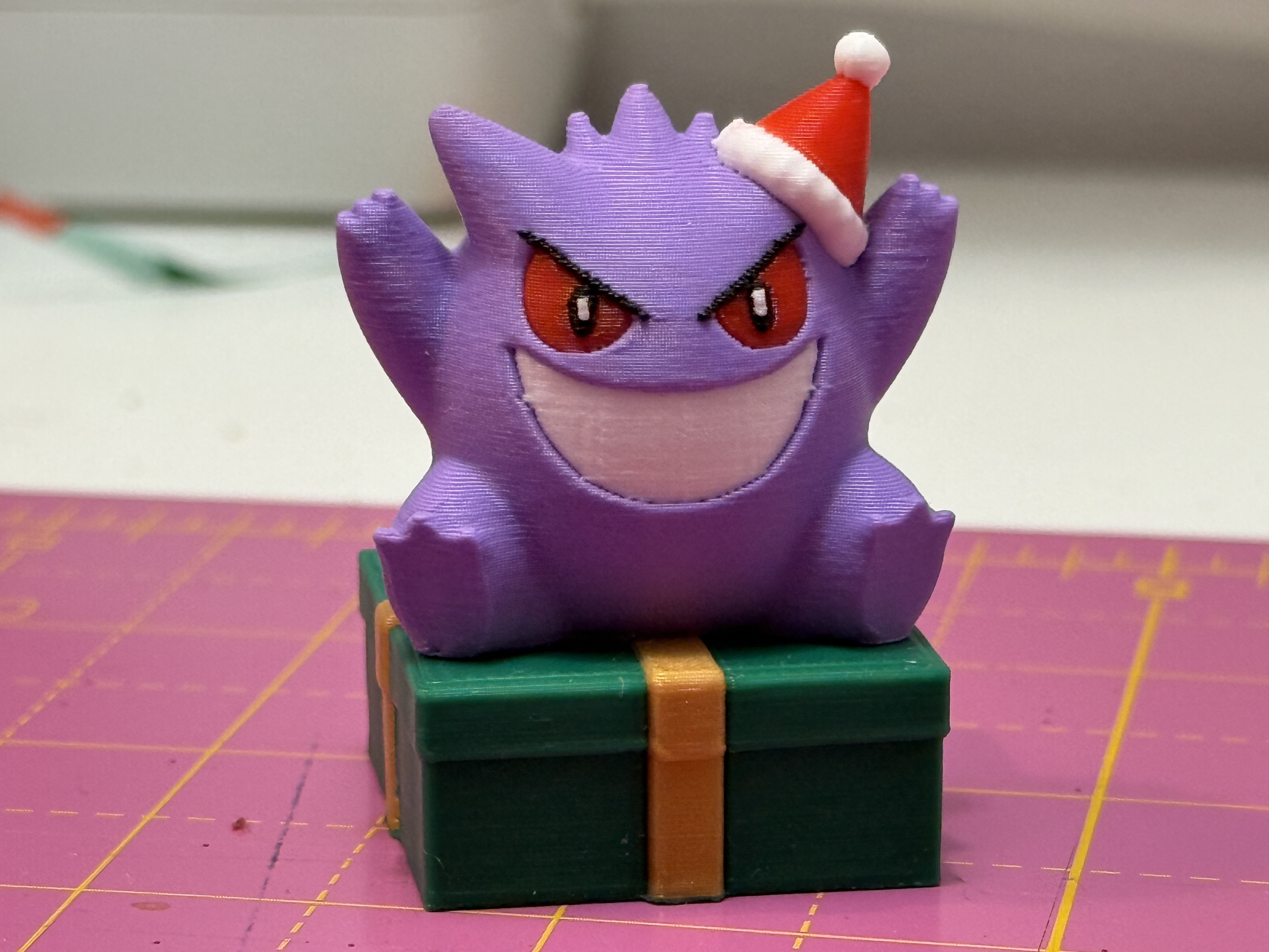 3Dプリント ポケモンクリスマスゲンガー（サポートなし） - 無料3D