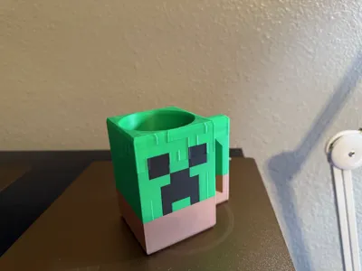 Minecraft Mug Model Minecraft Can Mugger - Free 3D Print Model - MakerWorld