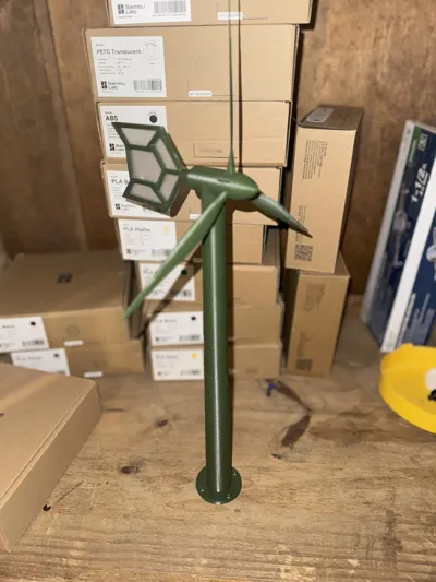Modular Windmill Turbine - No Hardware required - Free 3D Print Model ...