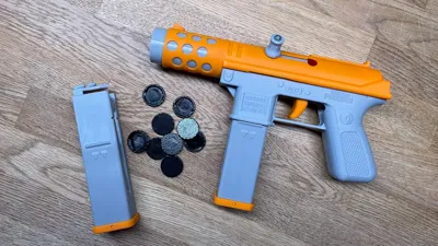 TEC-9 Disc Shooter V2.0 by QYM 3D 脑洞造物秦一鸣 MakerWorld