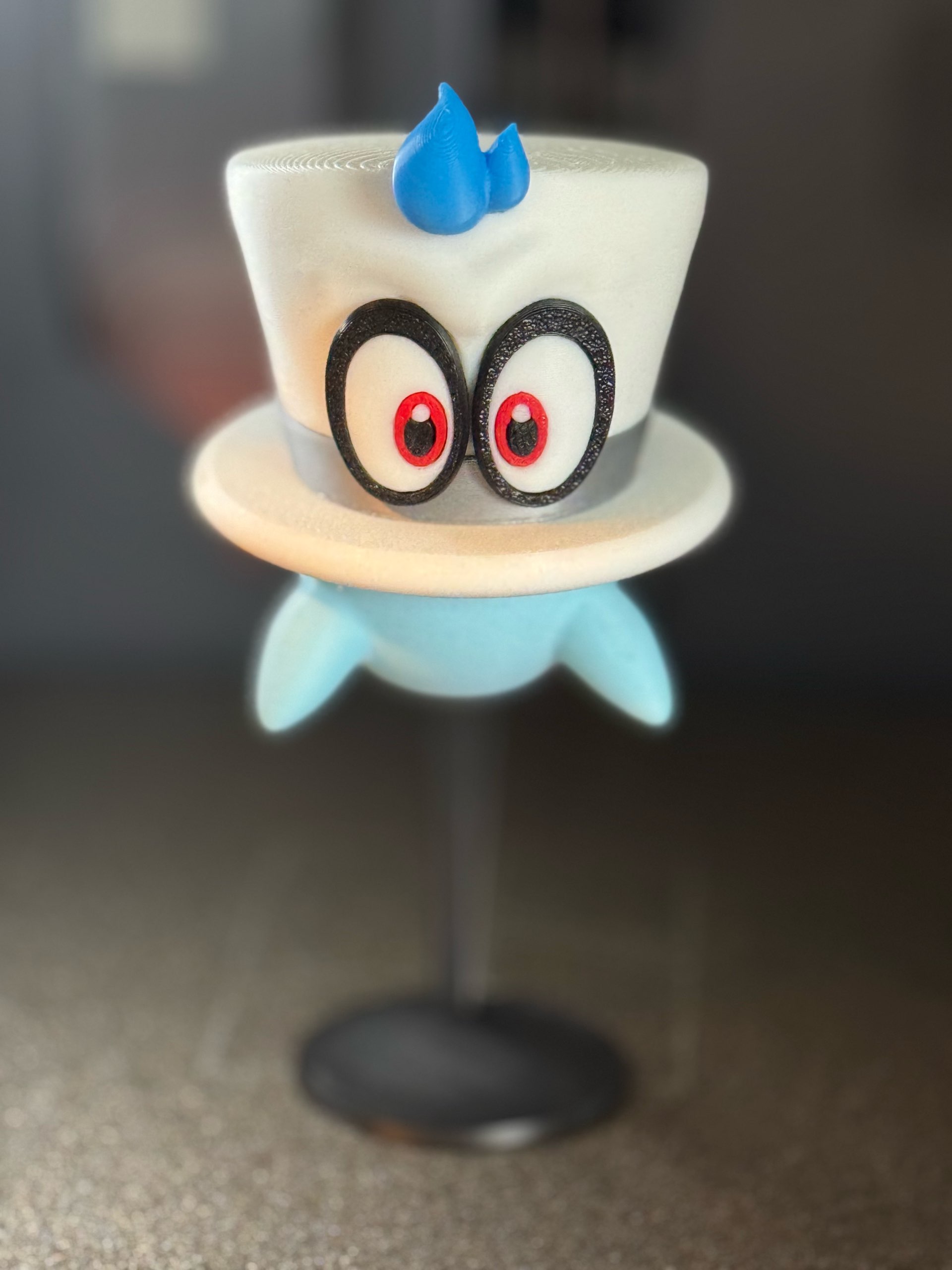 3Dプリント スーパーマリオオデッセイよりキャッピー - 多分割モデル