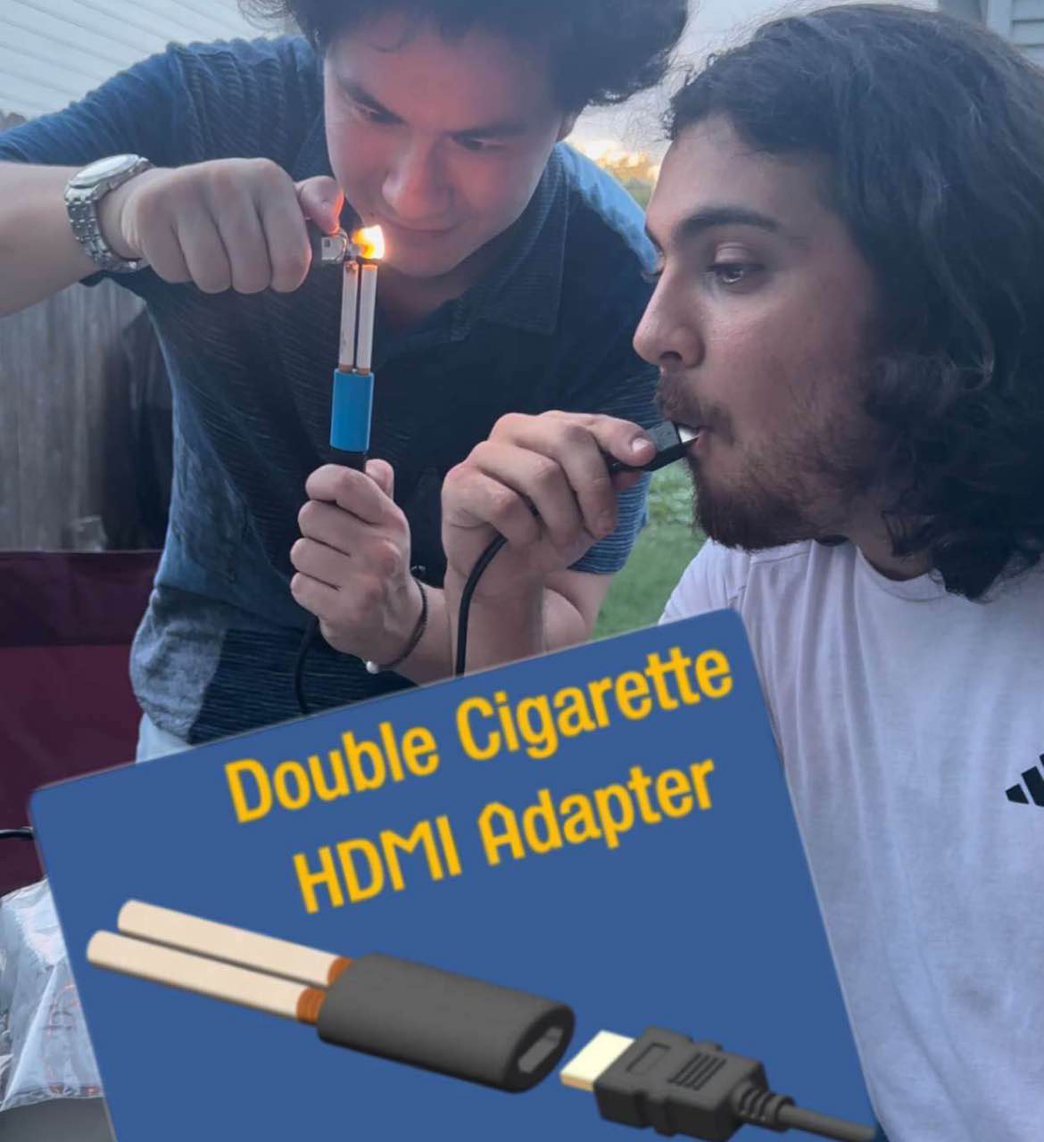 Double Cigarette HDMI Adapter - Free 3D Print Model