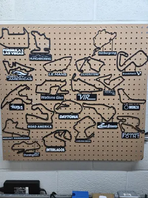 Red Bull Ring Track Map with Nameplate Wall Art by dakjones82 ...