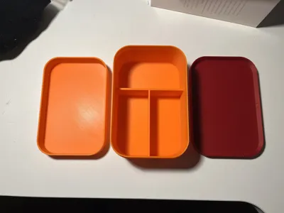 Bento Box / Lunch Box with snapping Lid by Gintoki MakerWorld: Download ...