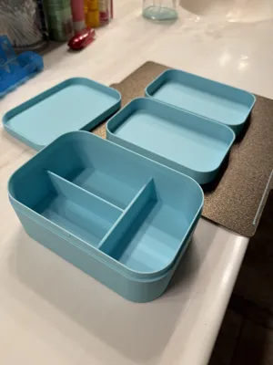 Bento Box / Lunch Box with snapping Lid by Gintoki MakerWorld: Download ...