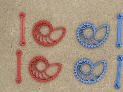 Nautilus Gears Fidget Remixed by Ocular Dynamic - MakerWorld