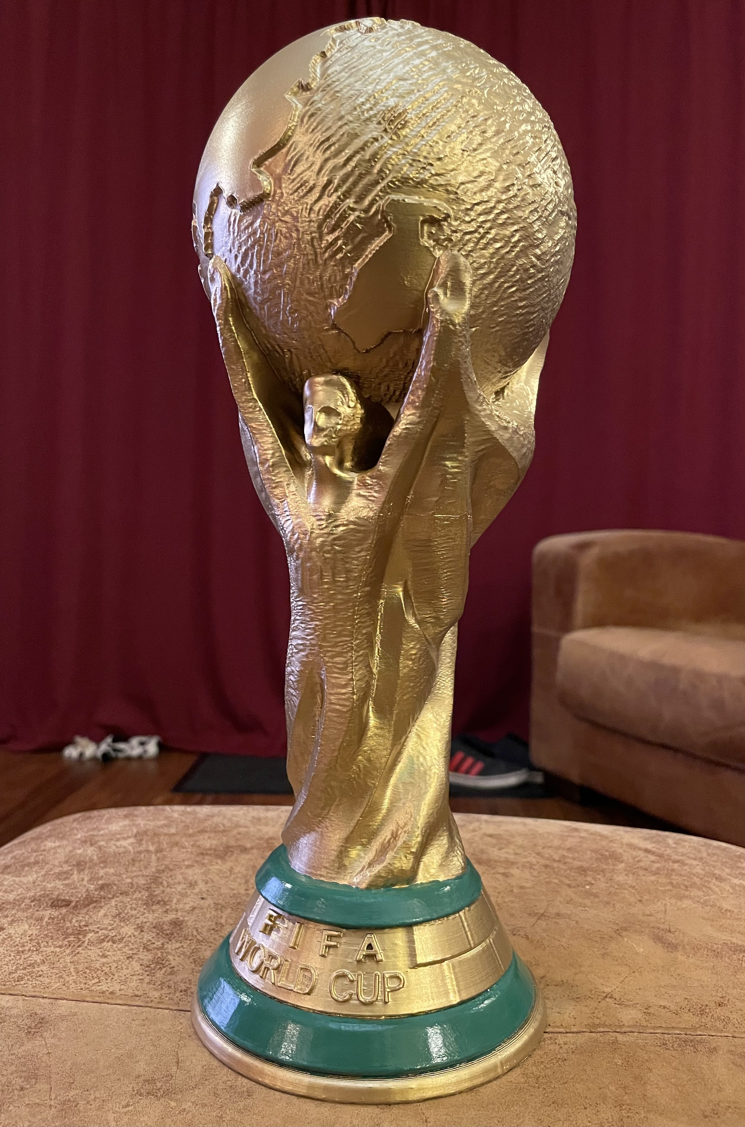 FIFA WORLD CUP トロフィー 3D Official Trophy FIFA World Cup gold-plated replica