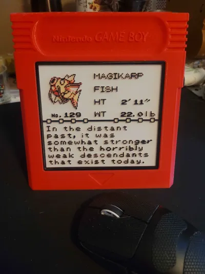 Magikarp Gameboy Pokemon Pokedex Magikarp by CraftyFox3D - MakerWorld