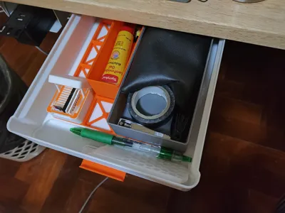 Desk Drawer - Gridfinity Remixed by Depa MakerWorld: Download Free 3D ...
