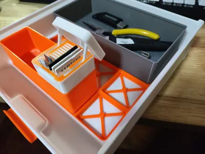 Desk Drawer - Gridfinity Remixed by Depa MakerWorld: Download Free 3D ...