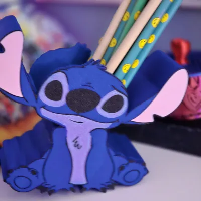 Stitch pen holder by valsoa79 MakerWorld: Download Free 3D Models