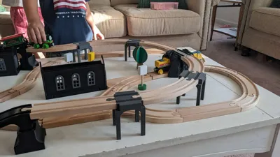 Wooden Train Stackable Riser/Support (Brio / Ikea) by historicc ...