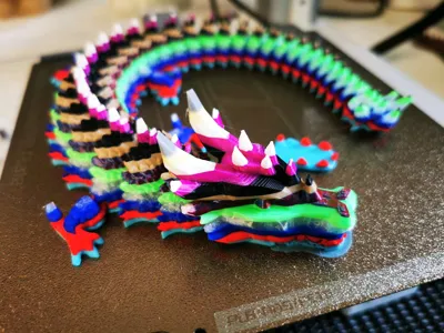 Articulated Toothblade Dragon (36cm) - Free 3D Print Model - MakerWorld