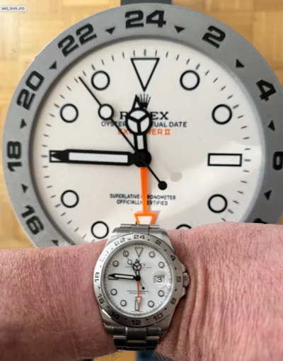 Rolex Explorer II GMT Clock - Free 3D Print Model - MakerWorld