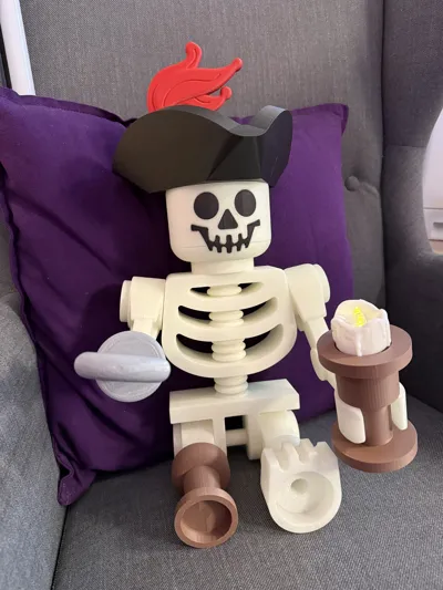 Pirate_Skeleton Remixed by Mitsuyoshi MakerWorld: Download Free 3D Models