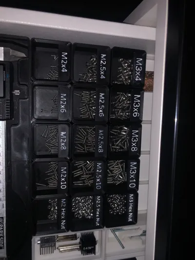 Metric Bolt, Nut, Gridfinity bins with labels by Longracks Labs ...
