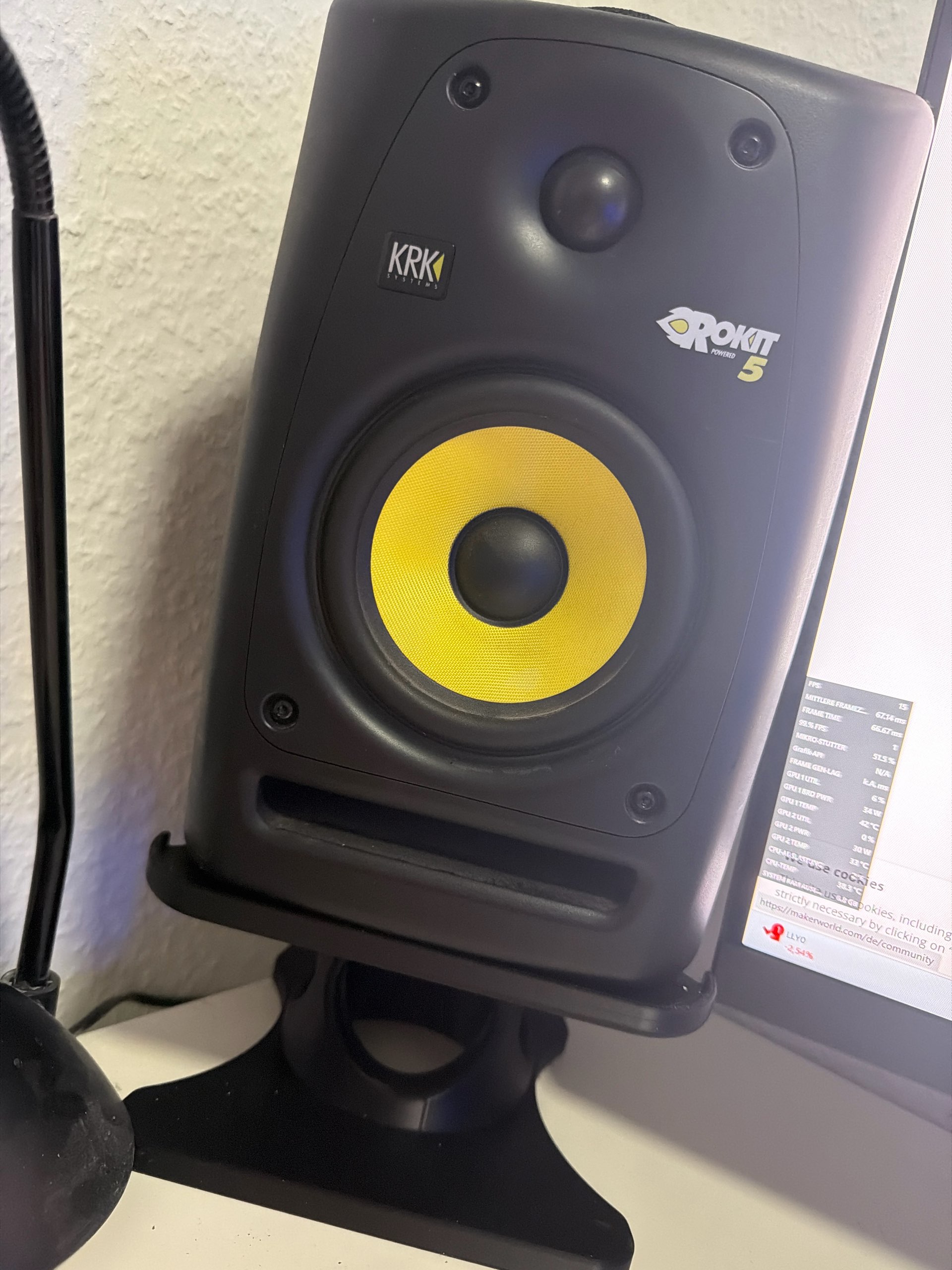 KRK Rokit 5 G4 Studio Monitor Speaker Stand - Free 3D Print Model