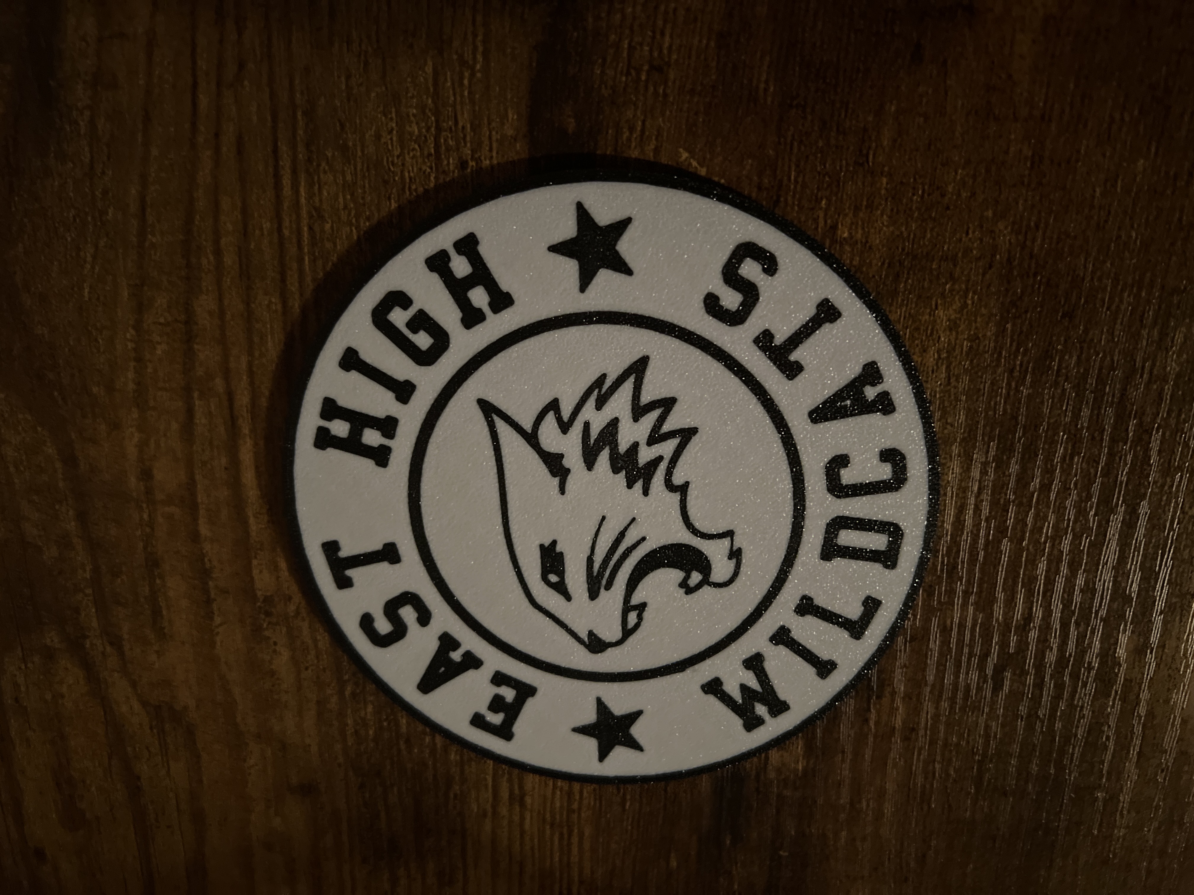 High School Musical East High Wildcats Coaster - Free 3D Print Model -  MakerWorld, image size:3024x4032