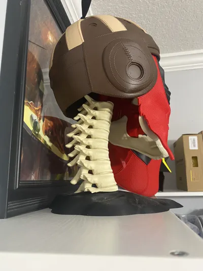 Spine Helmet Stand by Faran3D MakerWorld: Download Free 3D Models