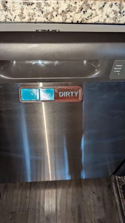 Dishwasher Clean/Dirty Slider Indicator by Protyle Designs MakerWorld ...
