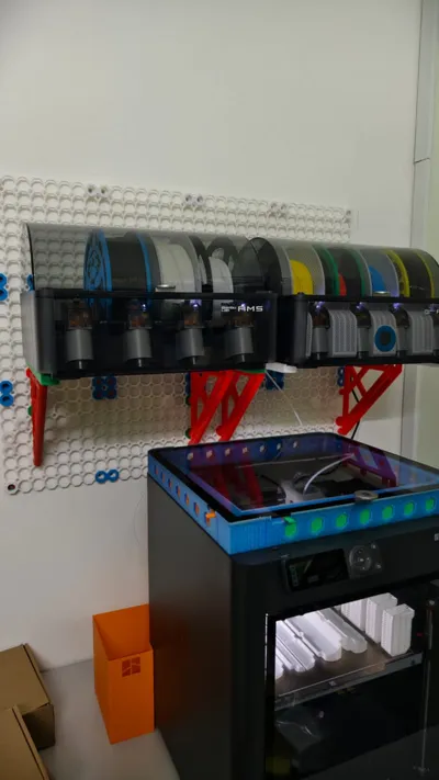 Multiboard AMS Shelf & Build Plate Holder by FroznBits MakerWorld ...