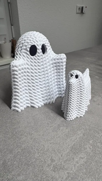 Spooky Ghost Family Crochet Effect Trio by NaraaPrints - MakerWorld