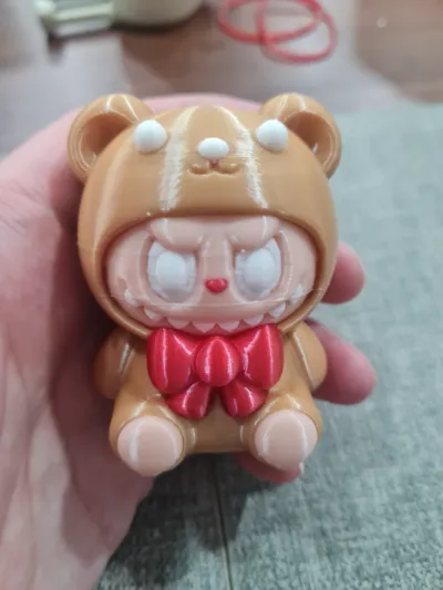 Labubu Teddy bear by kangkang MakerWorld: Download Free 3D Models