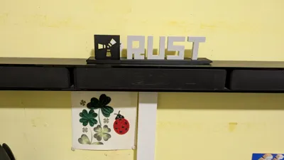 Rust Game Sign Custom Signs RUST Logo Sign by MrsCouchPotato - MakerWorld