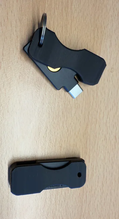 YubiKey 5C NFC (USB-C) Key Ring Case Remixed by Weltraumpenner ...