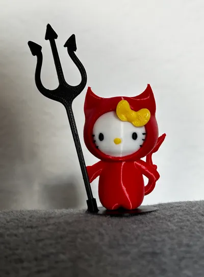 Devil Hello Kitty by JP3D MakerWorld: Download Free 3D Models
