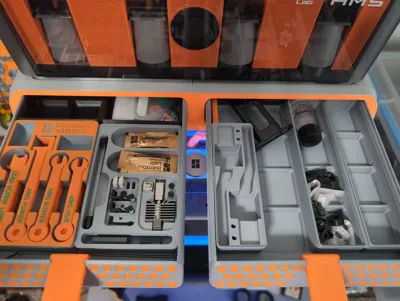 AMS Riser V2 Drawer Base + Gridfinity (Remix) Remixed by SASS3DP ...