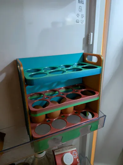 Multi-Layer Egg Storage Rack - Free 3D Print Model - MakerWorld