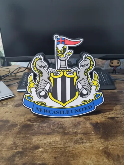 Newcastle United FC Official LED USB Lamp - Includes 2 Slides With Shirt And Sign - Great NUFC Gift